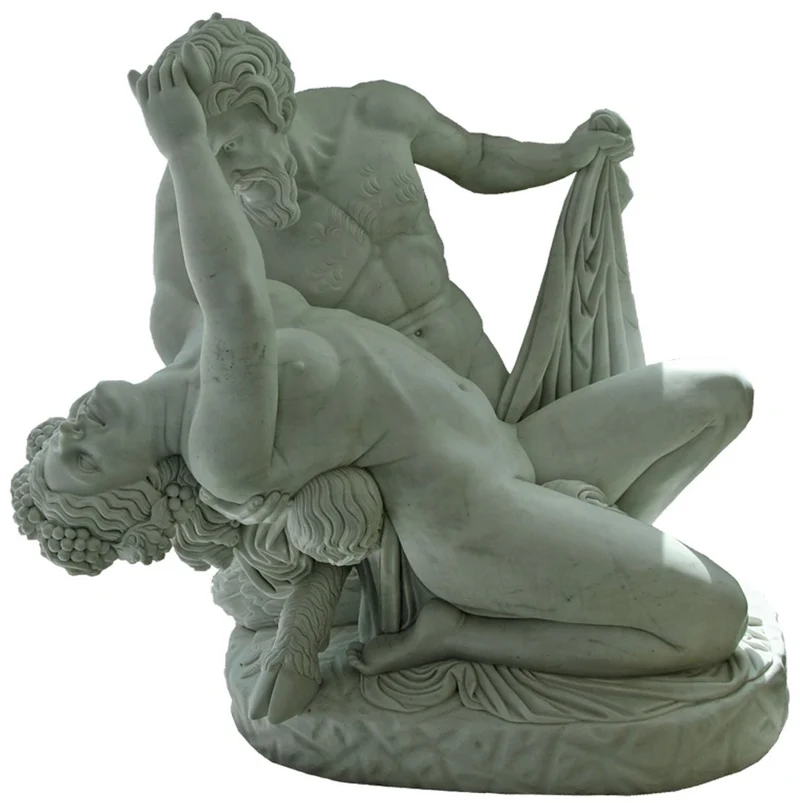 Casa Padrino Antik Stil Marmor Skulptur Grau 110 x H. 115 cm