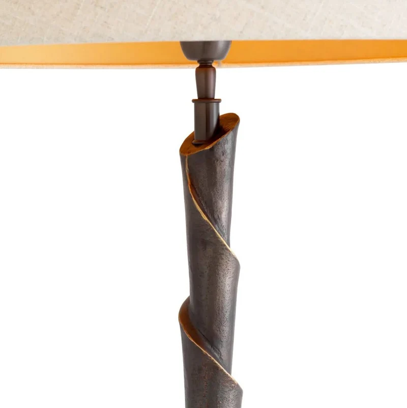 Casa Padrino Luxus Stehleuchte Bronze / Schwarz / Creme H. 169 cm