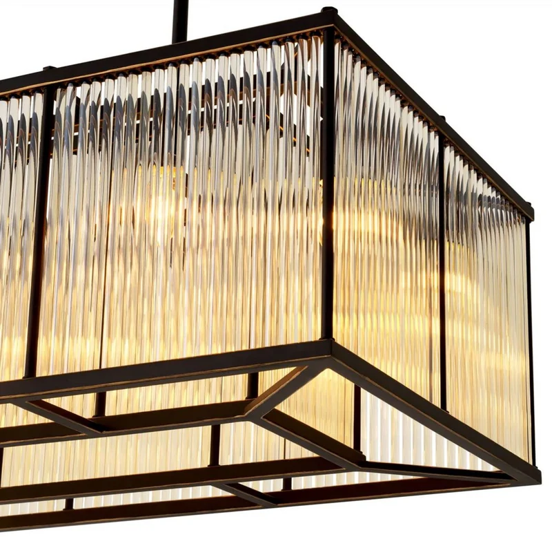 Casa Padrino Luxus Wohnzimmer Kronleuchter Bronze 140 cm
