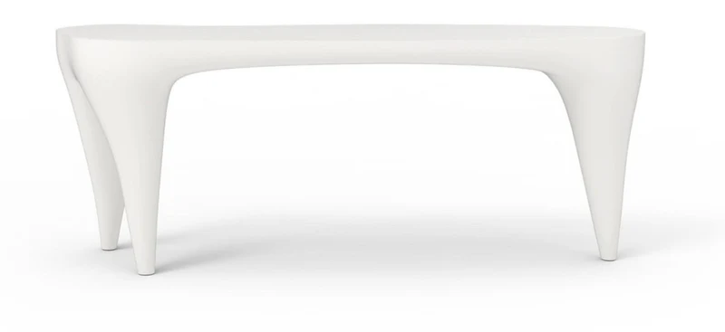 Casa Padrino Luxus Garten Konsole Matt Weiß 200 cm