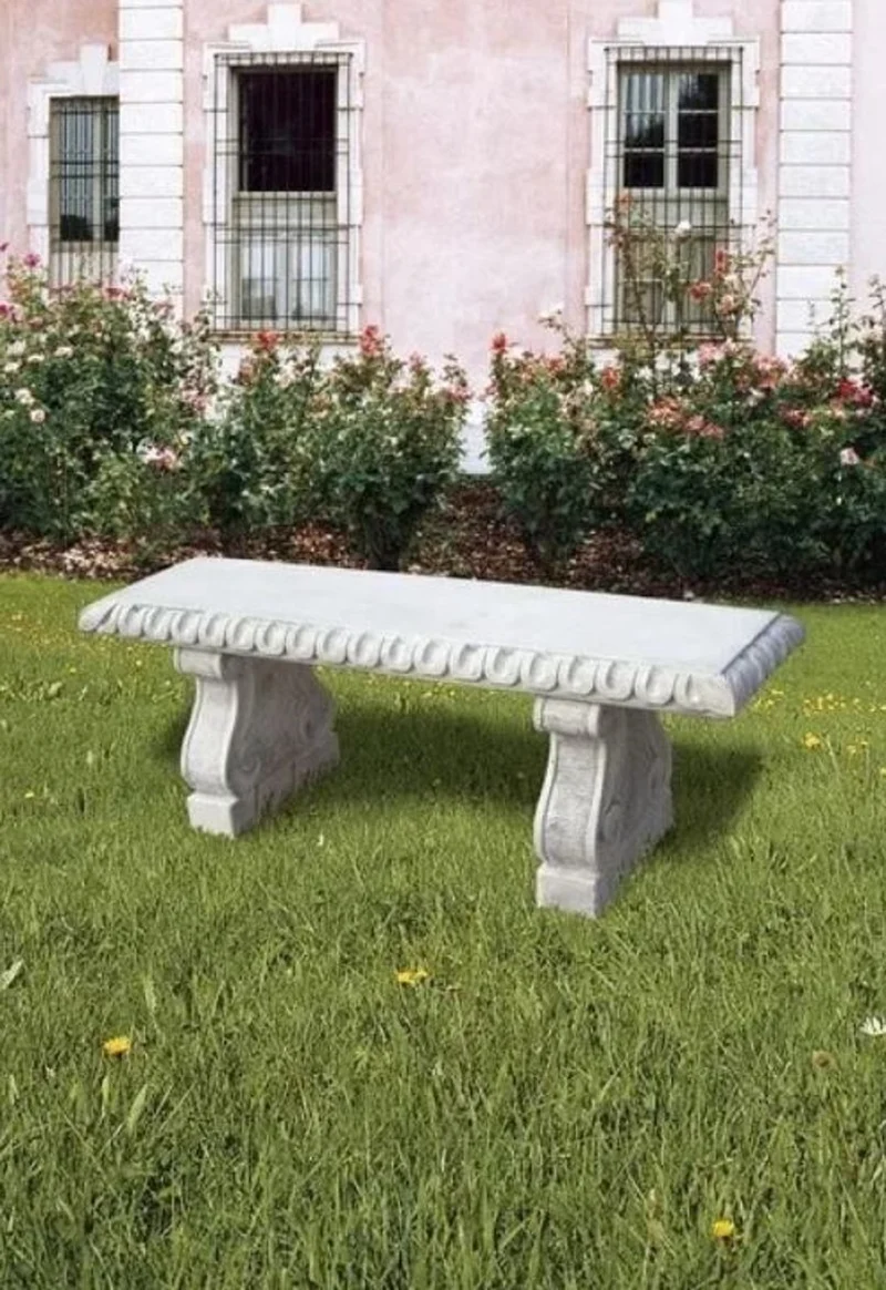 Casa Padrino Luxus Barock Gartenbank 140 cm - Barock Gartenmöbel Made in Italy