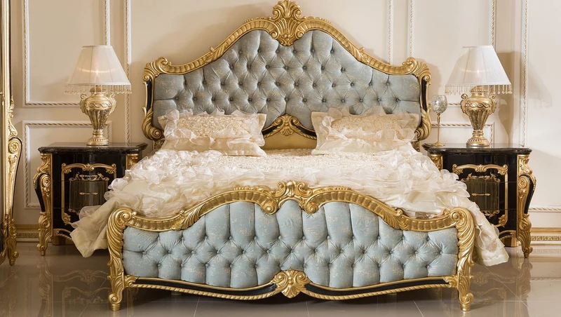 Casa Padrino Luxus Barock Nachtkommode mit 3 Schubladen Schwarz / Gold