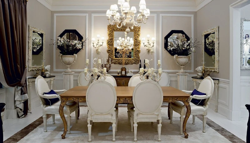 Casa Padrino Luxus Barock Säule Antik Weiß / Antik Gold - Handgefertigte Massivholz Deko Säule - Hotel Möbel - Schloss Möbel - Wohnzimmer Möbel - Luxus Qualität - Made in Italy