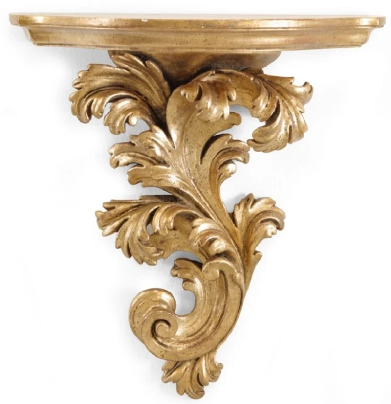 Casa Padrino Luxus Barock Wandkonsole Antik Gold - Handgefertigte Barockstil Wanddeko Konsole - Barock Wanddeko - Barock Möbel - Luxus Qualität - Made in Italy