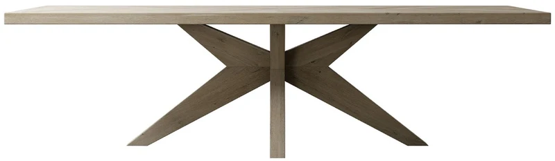 Casa Padrino Landhausstil Massivholz Esstisch Grau - Verschiedene Größen - Rechteckiger Eichenholz Küchentisch - Massivholz Esszimmer Möbel - Landhausstil Esszimmer Möbel