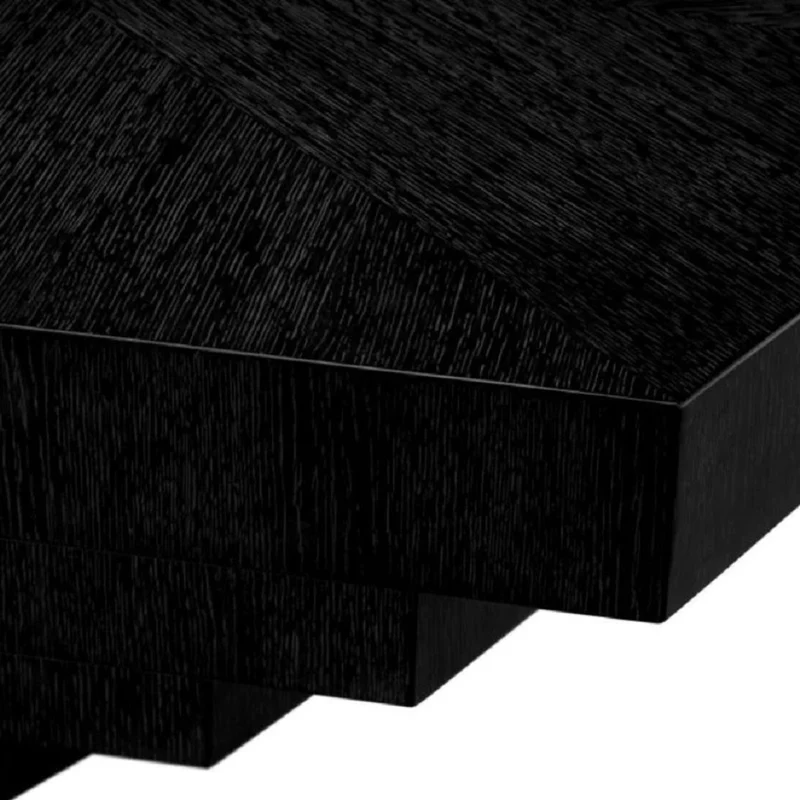 Casa Padrino Luxus Couchtisch / Wohnzimmertisch Schwarzgrau 140 cm