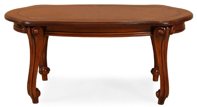 Casa Padrino Luxus Barock Couchtisch Braun - Barockstil Massivholz Wohnzimmertisch - Barockstil Wohnzimmer Möbel - Barock Möbel - Edel & Prunkvoll