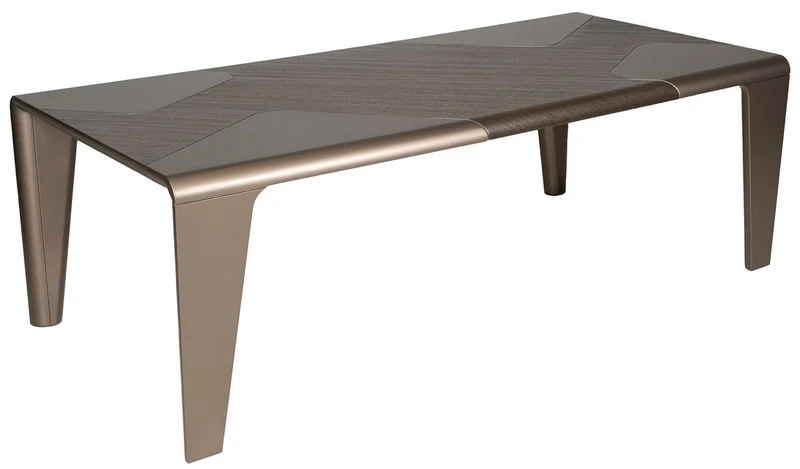 Casa Padrino Luxus Esstisch Dunkelbraun / Bronze 235 x 110 x H. 77 cm - Rechteckiger Esszimmertisch - Esszimmer Möbel - Hotel Möbel - Luxus Möbel - Luxus Qualität