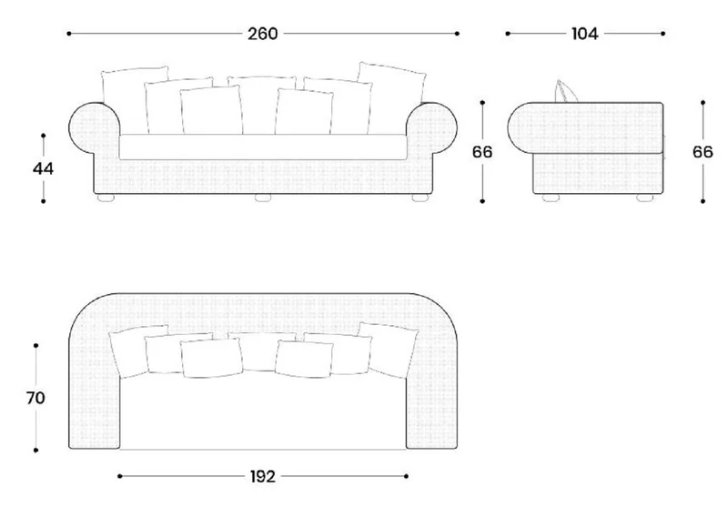 Casa Padrino Luxus 3er Gartensofa Naturfarben / Braun 260 cm