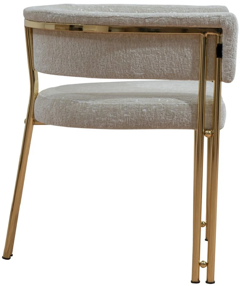 Casa Padrino Luxus Esszimmer Stuhl 6er Set mit Armlehnen Grau / Gold H. 74 cm