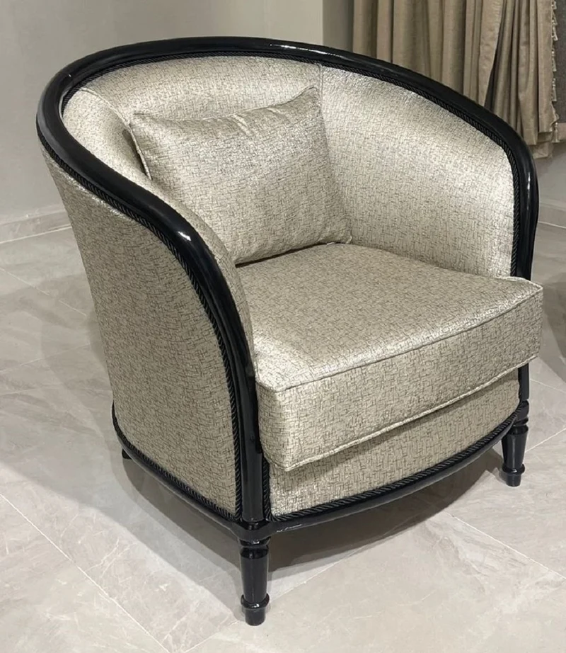 Casa Padrino Luxus Barock Sessel Gold / Schwarz - Barockstil Wohnzimmer Sessel - Barockstil Wohnzimmer Möbel - Luxus Möbel im Barockstil - Barock Einrichtung - Edel & Prunkvoll