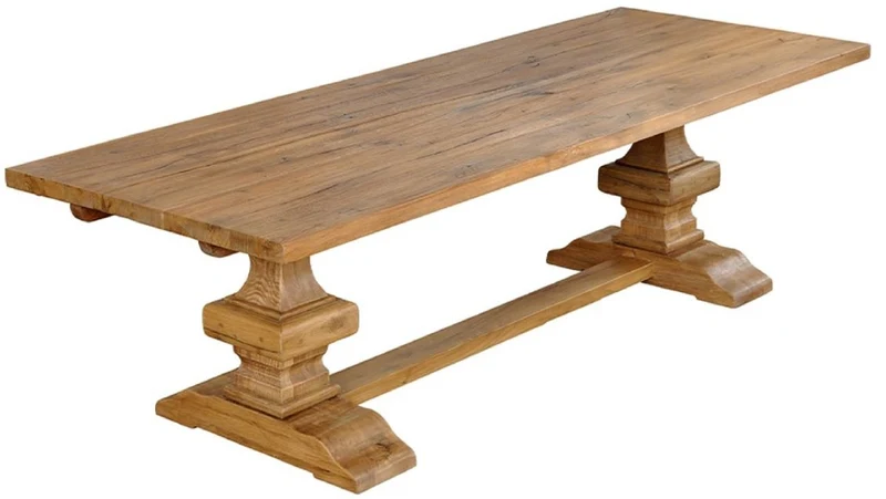 Casa Padrino Landhausstil Esstisch Naturfarben - Verschiedene Größen - Verlängerbarer rustikaler Massivholz Küchentisch - Rustikale Massivholz Esszimmer Möbel - Landhausstil Esszimmer Möbel