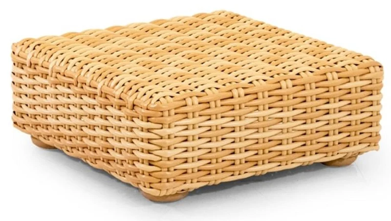 Casa Padrino Luxus Garten Couchtisch Naturfarben 74 x 74 x H. 30 cm
