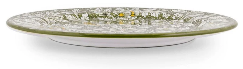 Casa Padrino Luxus Keramik Teller 6er Set Olivgrün Ø 32 cm - Made in Italy