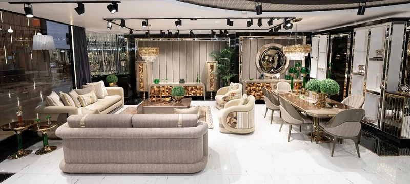 Casa Padrino Luxus Sofa Grau / Braun / Gold - Wohnzimmer Sofa - Hotel Sofa - Wohnzimmer Möbel - Hotel Möbel - Luxus Möbel