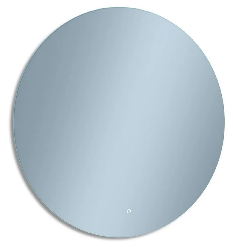 Casa Padrino Luxus Badezimmer Spiegel Ø 60 cm - Runder Wandspiegel mit LED Beleuchtung - Badezimmer Möbel - Badezimmer Accessoires