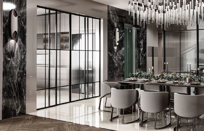 Casa Padrino Luxus Esstisch Grau / Bronze 240,5 x 112 x H. 76 cm - Rechteckiger Luxus Küchentisch - Esszimmer Möbel - Luxus Möbel