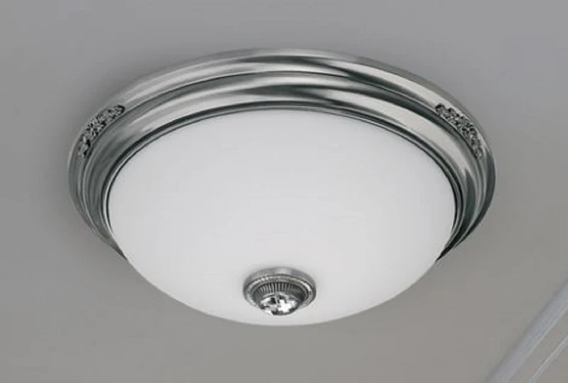 Casa Padrino Luxus Barock Kristall Deckenleuchte Silber / Weiß Ø 60 x H. 20 cm - Runde Barockstil Wohnzimmer Deckenlampe - Barock Leuchten - Barock Möbel - Edel & Prunkvoll