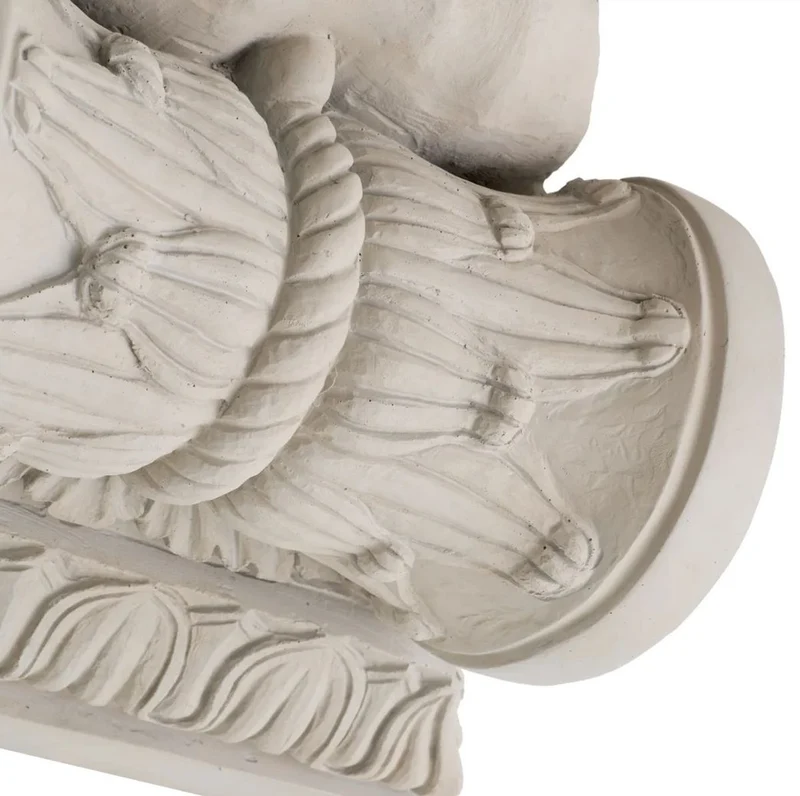 Casa Padrino Luxus Barock Wandkonsole Sandfarben 51 x 36 x H. 84 cm - Prunkvolle Wanddeko Konsole im Barockstil - Barock Wanddeko - Barock Möbel