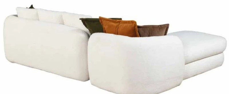 Casa Padrino Luxus Ecksofa Weiß 300 x 200 x H. 75 cm - Wohnzimmer Sofa - Wohnzimmer Möbel - Luxus Möbel - Luxus Einrichtung