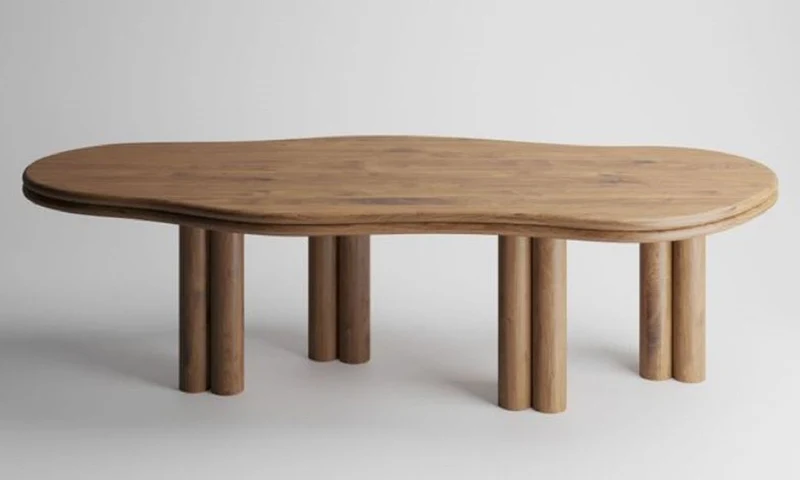 Casa Padrino Luxus Massivholz Esstisch Naturfarben 210 x 98 x H. 76 cm - Eichenholz Esszimmertisch - Esszimmer Möbel - Luxus Möbel