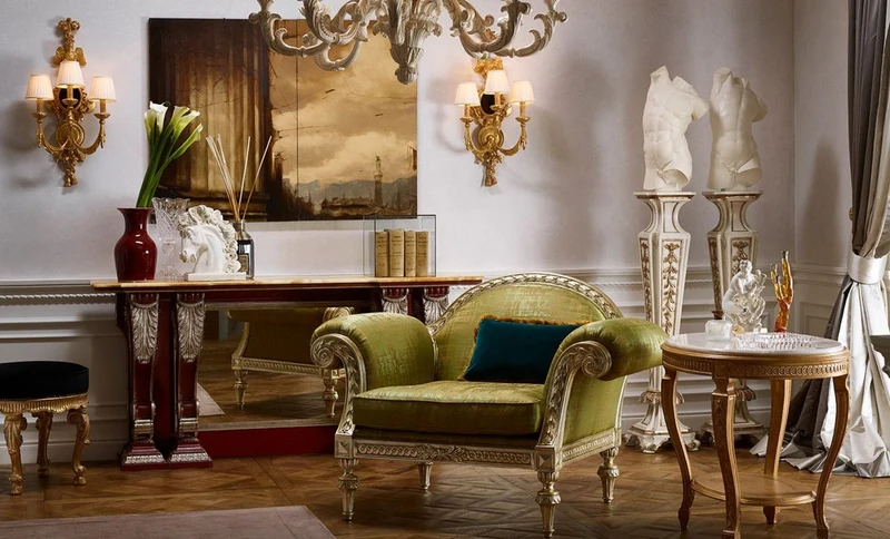 Casa Padrino Luxus Barock Säule Cremeweiß / Gold - Prunkvolle Massivholz Deko Säule - Hotel Möbel - Schloss Möbel - Wohnzimmer Möbel - Luxus Qualität - Made in Italy