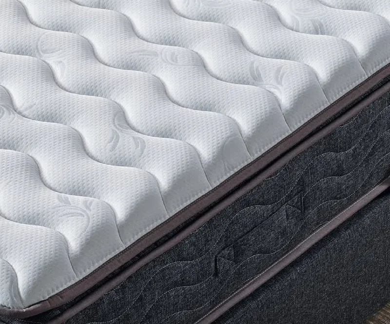 Casa Padrino Luxus Doppelbett Grau / Weiß / Schwarz 180 x 200 cm - Massivholz Bett mit Kopfteil und Matratze - Schlafzimmer Möbel - Hotel Möbel - Luxus Möbel - Luxus Einrichtung