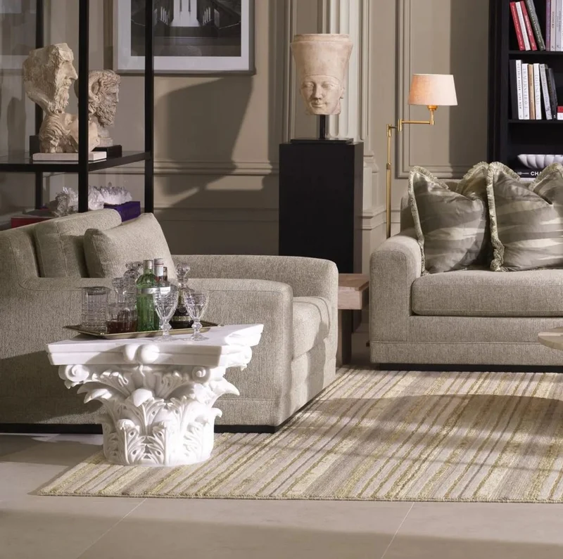 Casa Padrino Luxus Barock Marmor Couchtisch Weiß - Handgefertigter Barockstil Marmor Wohnzimmertisch - Prunkvolle Luxus Barock Marmor Wohnzimmer Möbel