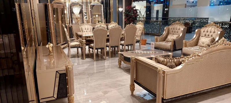 Casa Padrino Luxus Barock Couchtisch Grau / Schwarz / Gold - Handgefertigter Massivholz Wohnzimmertisch im Barockstil - Wohnzimmer Möbel im Barockstil - Barock Möbel - Edel & Prunkvoll
