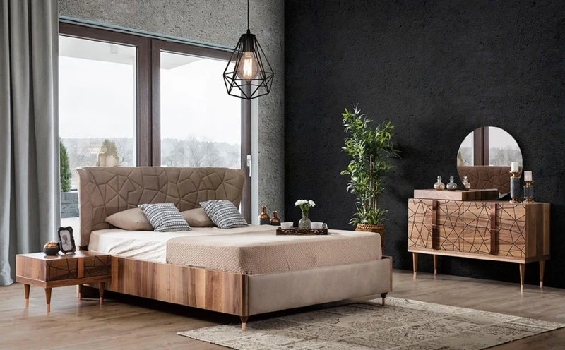 Casa Padrino Luxus Nachtkommoden Set Braun / Kupfer 60 x 50 x H. 41 cm - Massivholz Nachttische mit Schublade - Schlafzimmer Möbel - Hotel Möbel - Luxus Möbel - Luxus Einrichtung