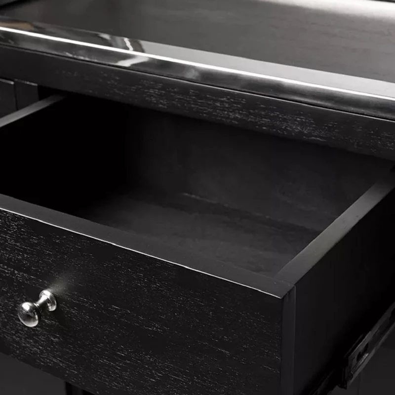 Casa Padrino Regalschrank mit Leiter Schwarz / Silber 219 x 43 x H. 240 cm - Bücherschrank - Wohnzimmer Schrank - Büro Schrank - Wohnzimmer Möbel - Büro Möbel - Luxus Möbel