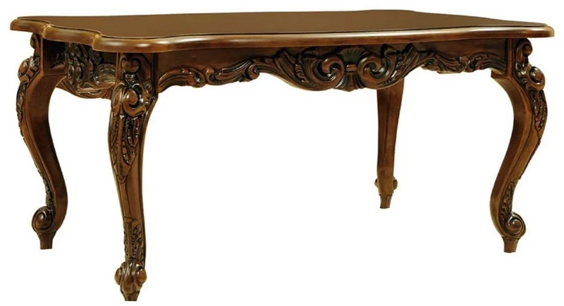 Casa Padrino Luxus Barock Wohnzimmer Set Creme / Gelb / Rot / Dunkelbraun - 2 Barock Sofas & 2 Barock Sessel & 1 Barock Couchtisch - Wohnzimmer Möbel im Barockstil - Edel & Prunkvoll