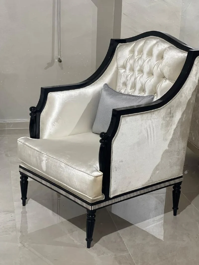 Casa Padrino Luxus Barock Wohnzimmer Sessel Gold / Schwarz / Grau - Handgefertigter Barockstil Sessel - Luxus Wohnzimmer Möbel im Barockstil - Barock Möbel - Edel & Prunkvoll