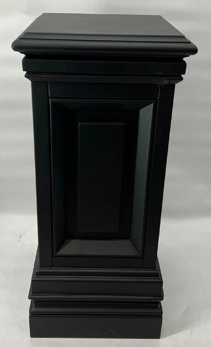 Casa Padrino Luxus Mahagoni Deko Säule 33 x 33 x H. 80 cm - Quadratische Massivholz Säule - Pflanzensäule - Wohnzimmer Deko Säule - Hotel Deko Säule - Luxus Möbel - Luxus Qualität