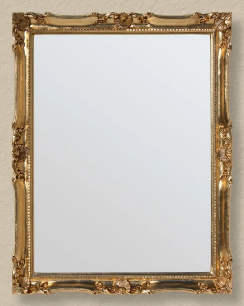Casa Padrino Luxus Barock Wandspiegel Gold - Prunkvoller Spiegel im Barockstil - Barock Garderoben Spiegel - Luxus Qualität - Made in Italy