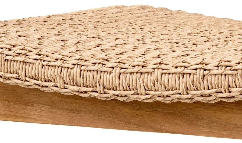 Casa Padrino Luxus Teakholz Esszimmer Stuhl mit Armlehnen Naturfarben 60 x 53 x H. 77 cm - Garten Stuhl - Terrassen Stuhl - Garten Möbel - Esszimmer Möbel - Luxus Teakholz Möbel
