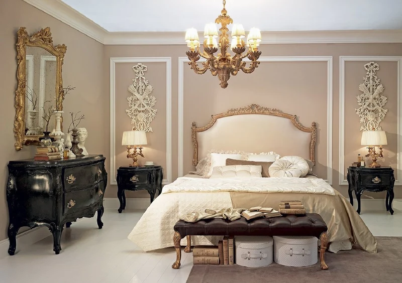 Casa Padrino Luxus Barock Kronleuchter Naturfarben / Braun / Creme Ø 79 x H. 82 cm - Prunkvoller Barockstil Wohnzimmer Kronleuchter - Edel & Prunkvoll - Luxus Qualität - Made in Italy