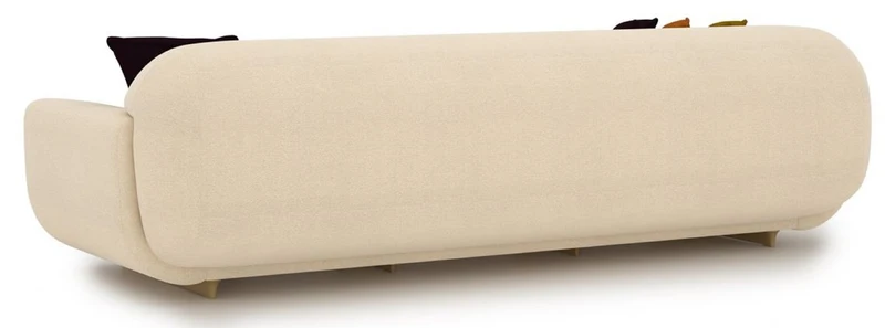 Casa Padrino Luxus Sofa Creme / Beige 250 x 105 x H. 70 cm - Wohnzimmer Sofa - Hotel Sofa - Wohnzimmer Möbel - Hotel Möbel - Luxus Möbel - Luxus Einrichtung - Wohnzimmer Einrichtung