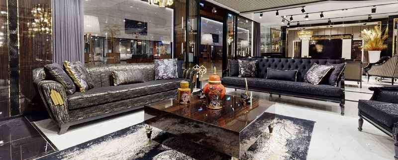 Casa Padrino Luxus Couchtisch Dunkelbraun / Schwarz / Gold 110 x 110 x H. 40 cm - Quadratischer Wohnzimmertisch - Wohnzimmer Möbel - Massivholz Möbel - Luxus Möbel - Luxus Einrichtung