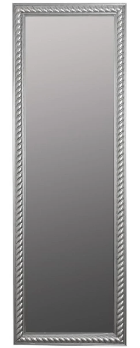 Casa Padrino Barock Spiegel / Wandspiegel Antik Silber 62 x H. 187 cm - Barockmöbel