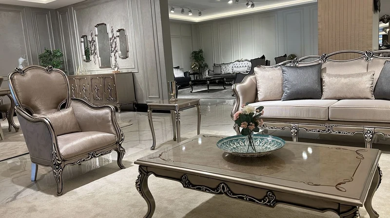Casa Padrino Luxus Barock Beistelltisch Silber - Quadratischer Massivholz Tisch im Barockstil - Luxus Wohnzimmer Möbel im Barockstil - Barock Möbel - Edel & Prunkvoll