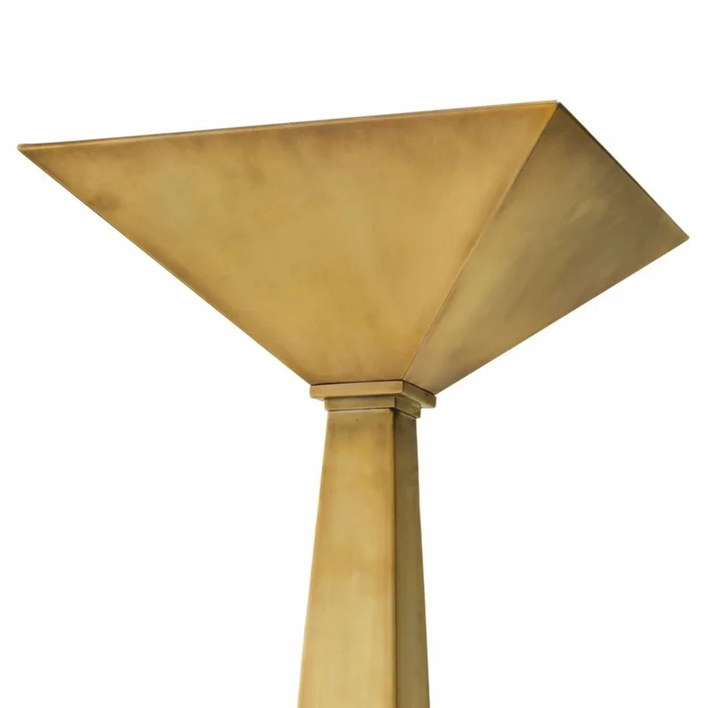 Casa Padrino Luxus Stehleuchte Vintage Messing / Schwarz H. 191 cm - Luxus Leuchten