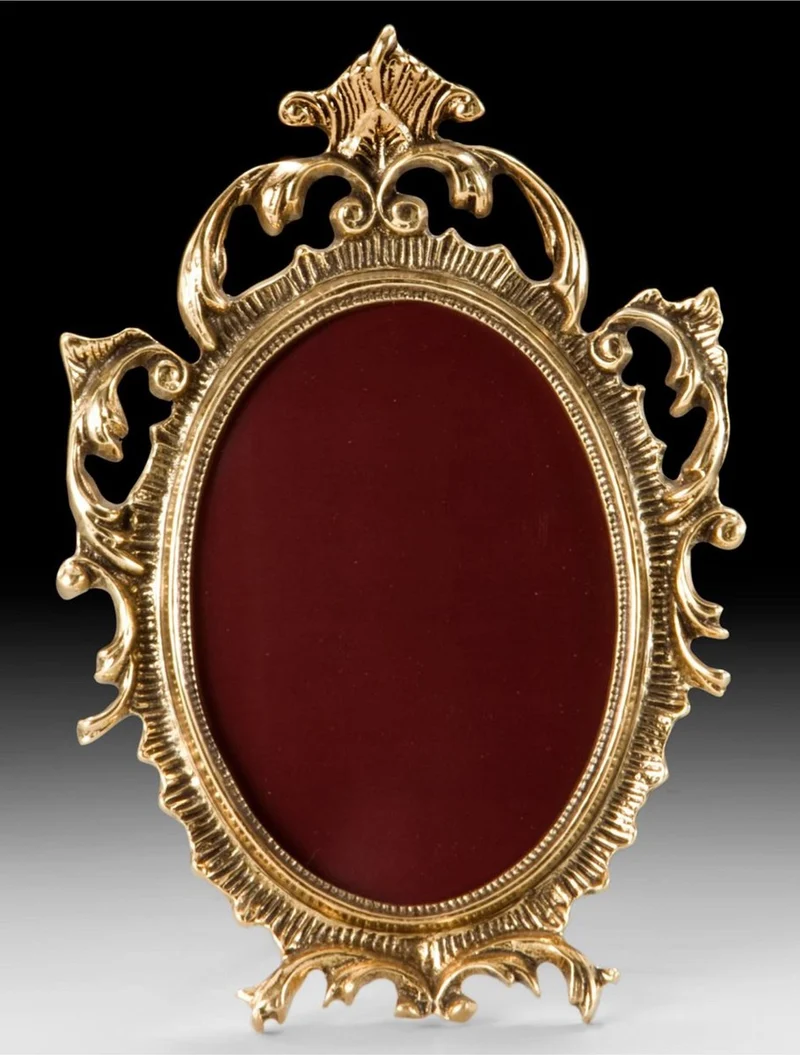 Casa Padrino Luxus Barock Bilderrahmen Gold 16 x H. 24 cm - Handgefertigter Barockstil Bronze Bilderrahmen - Barock Deko Accessoires - Edel & Prunkvoll