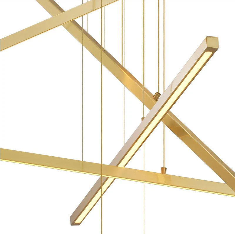 Casa Padrino Luxus LED Kronleuchter Antik Messingfarben 120 x 120 x H. 260 cm - Moderner dimmbarer und höhenverstellbarer Kronleuchter