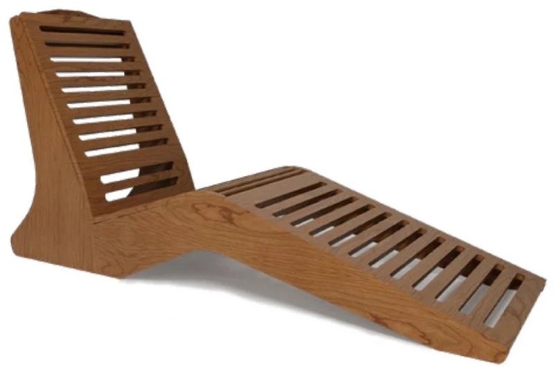 Casa Padrino Luxus Liege Braun 168 x 56 x H. 91 cm - Handgefertigte Gartenliege - Poolliege - Saunaliege - Garten Möbel - Pool Möbel - Sauna Möbel - Luxus Qualität - Made in Italy