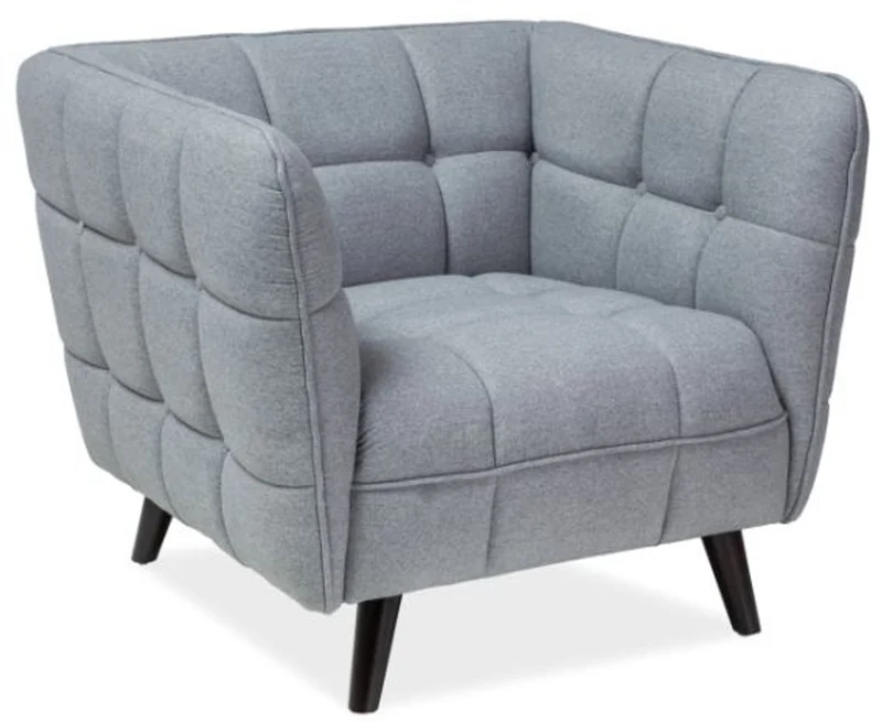 Casa Padrino Luxus Wohnzimmer Sessel Grau / Schwarz 92 x 85 x H. 78 cm - Wohnzimmermöbel