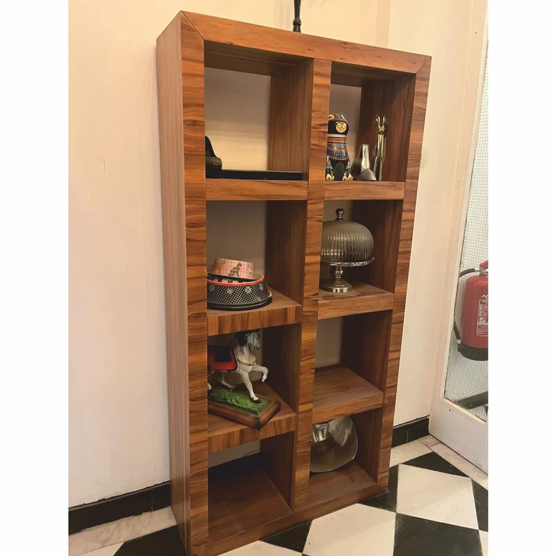 Casa Padrino Luxus Massivholz Regalschrank Braun H. 170 cm - Ausstellungsstück