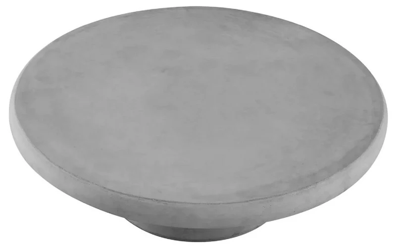 Casa Padrino Luxus Gartentisch Grau Ø 100 x H. 32 cm - Runder Garten Couchtisch aus glasfaserverstärktem Beton - Garten & Terrassen Möbel - Luxus Qualität