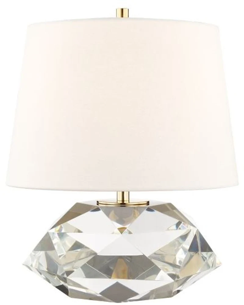 Casa Padrino Luxus Tischleuchte Antik Messing / Weiß Ø 34 x H. 41 cm - Elegante Tischlampe mit rundem Leinen Lampenschirm - Luxus Qualtät