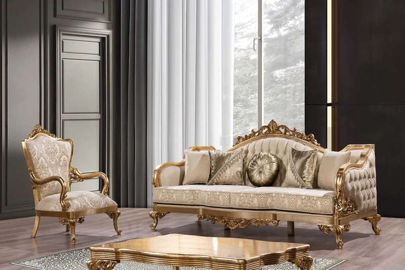 Casa Padrino Luxus Barock Couchtisch Antik Gold - Rechteckiger Barockstil Wohnzimmertisch - Barockstil Wohnzimmer Möbel - Handgefertigte Barock Möbel - Luxus Möbel im Barockstil - Edel & Prunkvoll